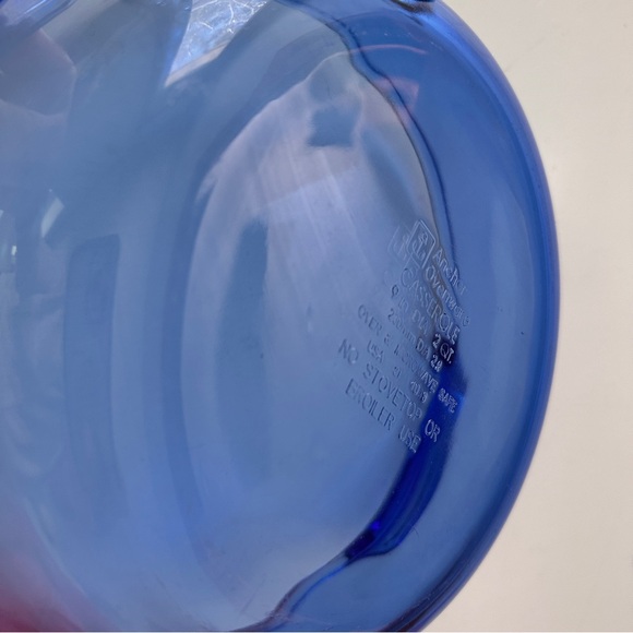 Anchor Hocking Cobalt Blue 1.5 Quart Casserole Dish 1-1/2 Qt Baking Serving Dish - Picture 12 of 16